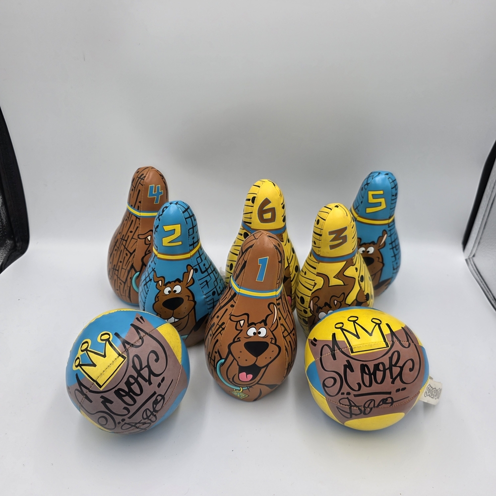 Scooby-Doo Bowling Set for Kids - Blue, Yellow, Brown